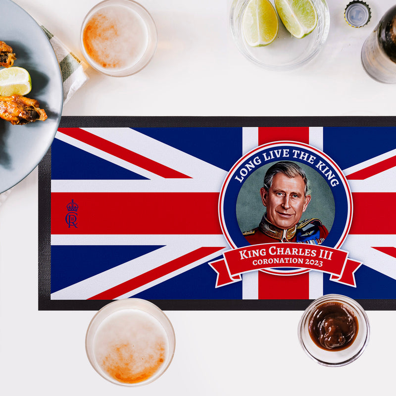 King Charles Coronation - Royal Portrait - Bar Runner