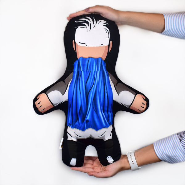 Cartoon Grey Super Hero - Personalised Mini Me Doll