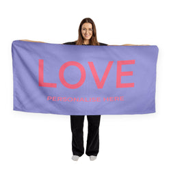Personalised Beach Towel - Love Island Inspired - 5 Colour Options