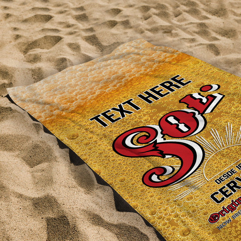 Personalised Beer Towel - Gifts For Beer Lovers - Gifts For Him