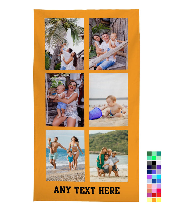 Personalised Beach Towel - Any Colour - 6 Photo