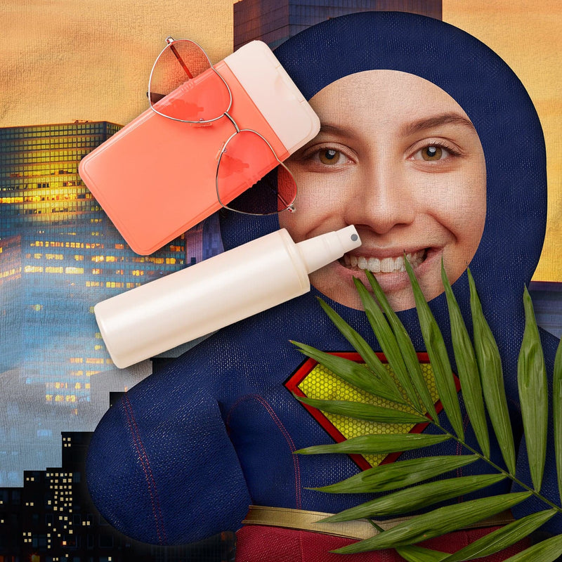 Personalised Superwomen In The City - Mini Me - Custom Beach Towel