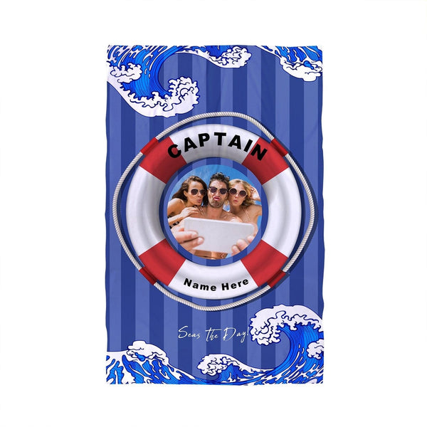 Captain - Seas the day - Beach Towel