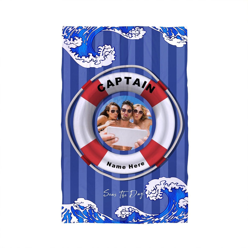 Captain - Seas the day - Beach Towel