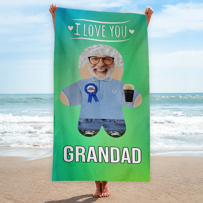 Create Your Own Mini Me™ - Personalised Lightweight, Microfibre Beach Towel - 150cm x 75cm