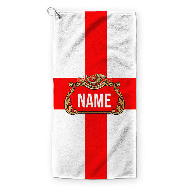 Personalised Beer Label - England - Golf Towel