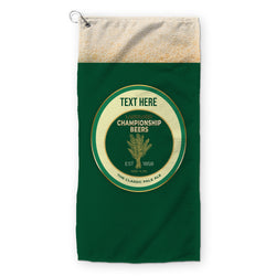 Personalised Beer - Landlord - Green - Golf Towel