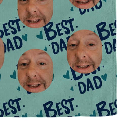 Best Dad - Add a Face - Tea Towel
