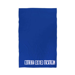 Best Dad Ever - Personalised Beach Towel - Fathers Day Gift