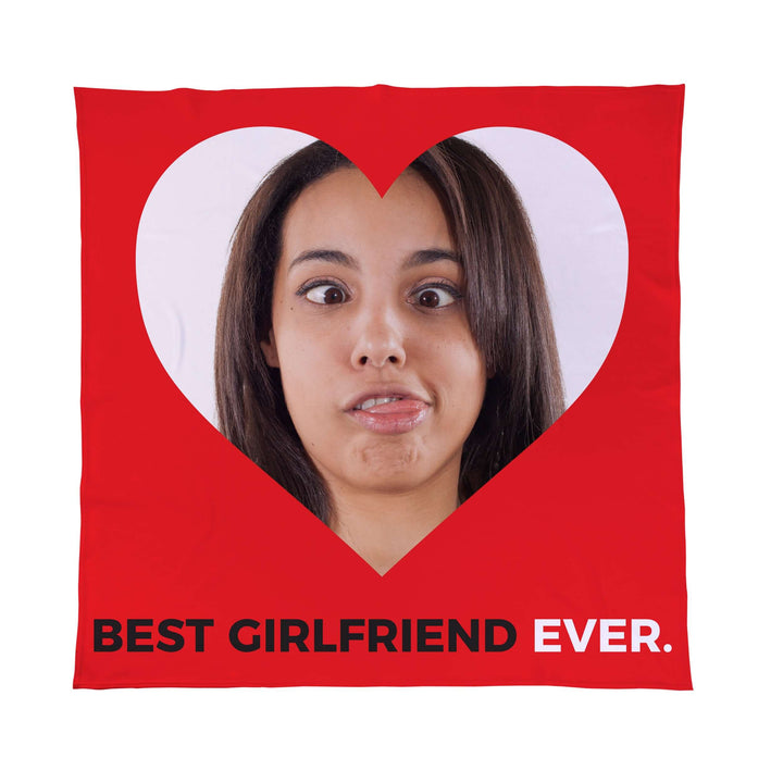 Personalised Photo Fleece Blanket Throw | Custom Gifts For Her