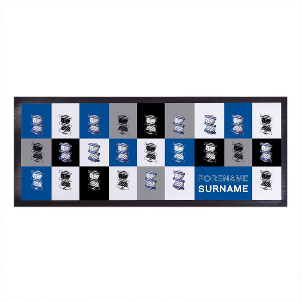 Birmingham City FC - Chequered Personalised Balloons Bar Runner - Officially Licenced