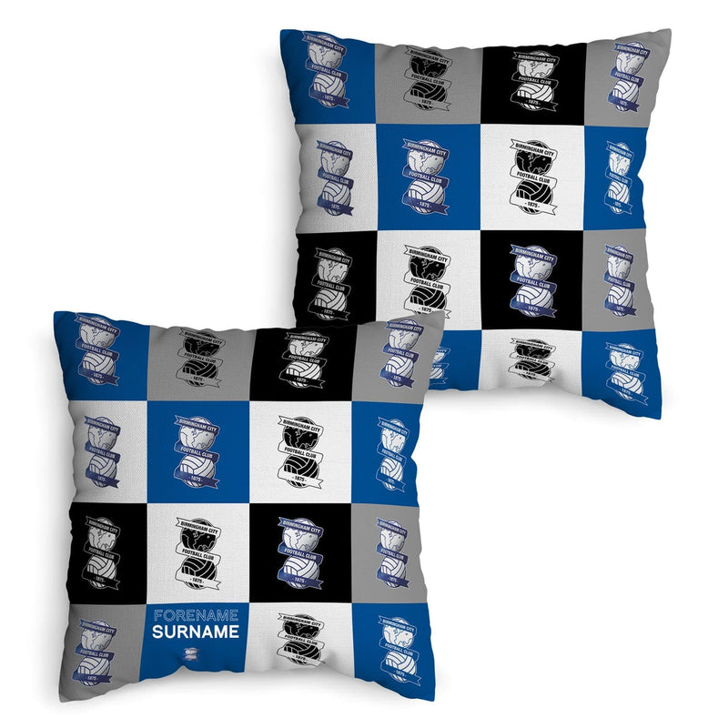 Birmingham City FC - Chequered 45cm Cushion - Officially Licenced