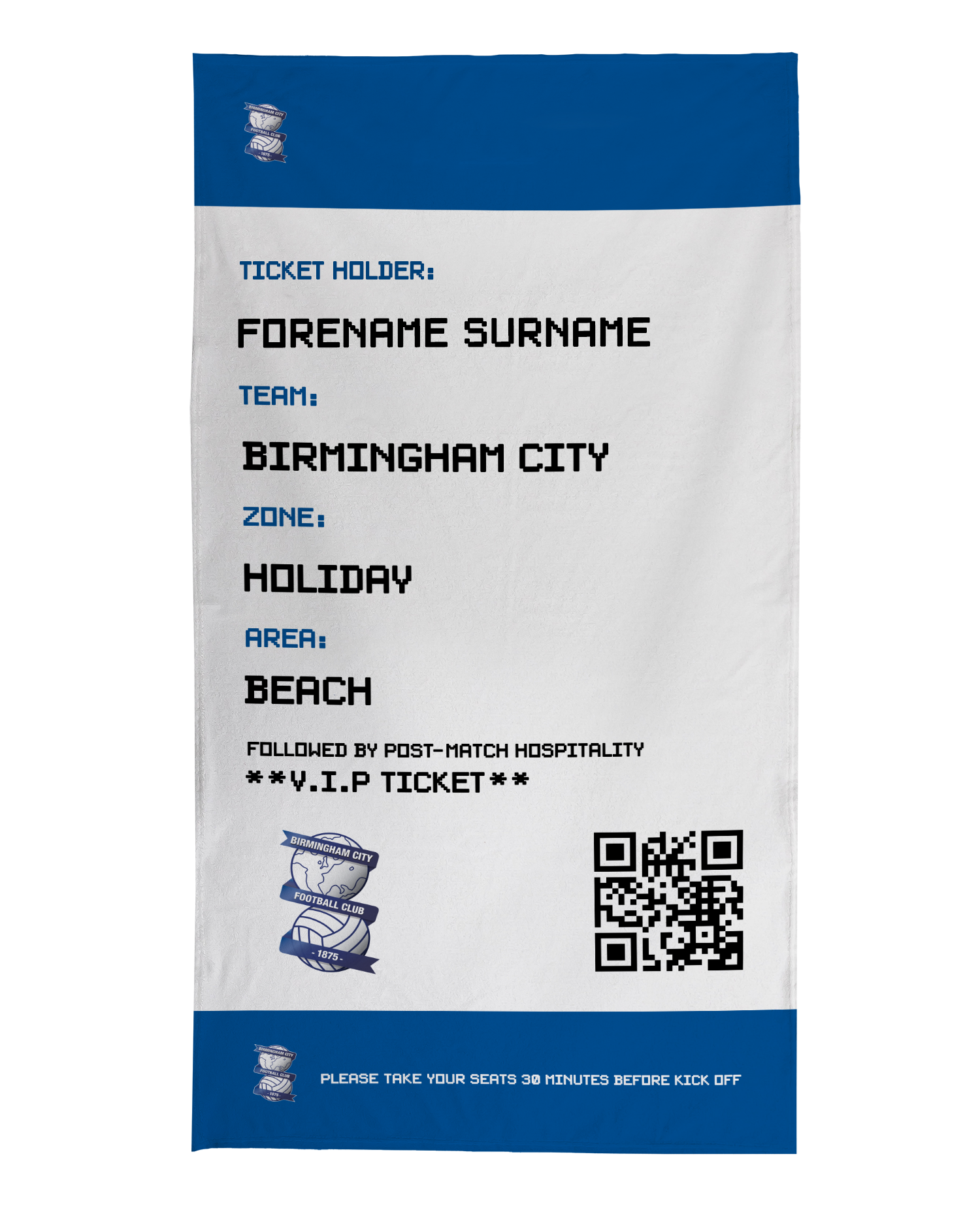 Birmingham City Bath Towel