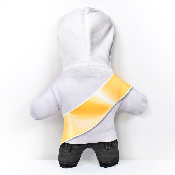 Birthday Sash - Grey Hoodie - Personalised Mini Me Doll