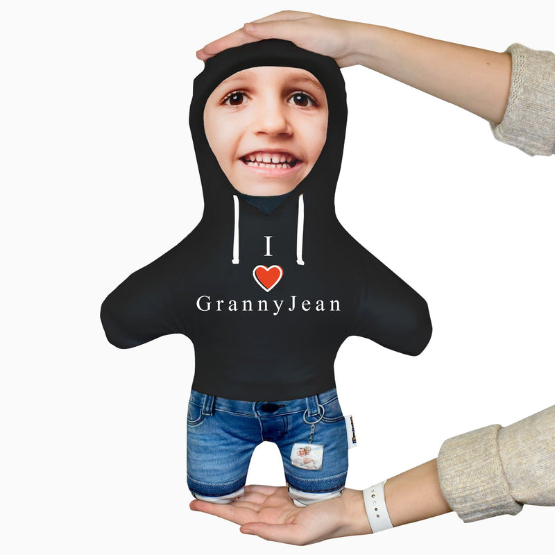 I Love Keyring Hoodie - Choose Your Colour - Personalised Mini Me Doll