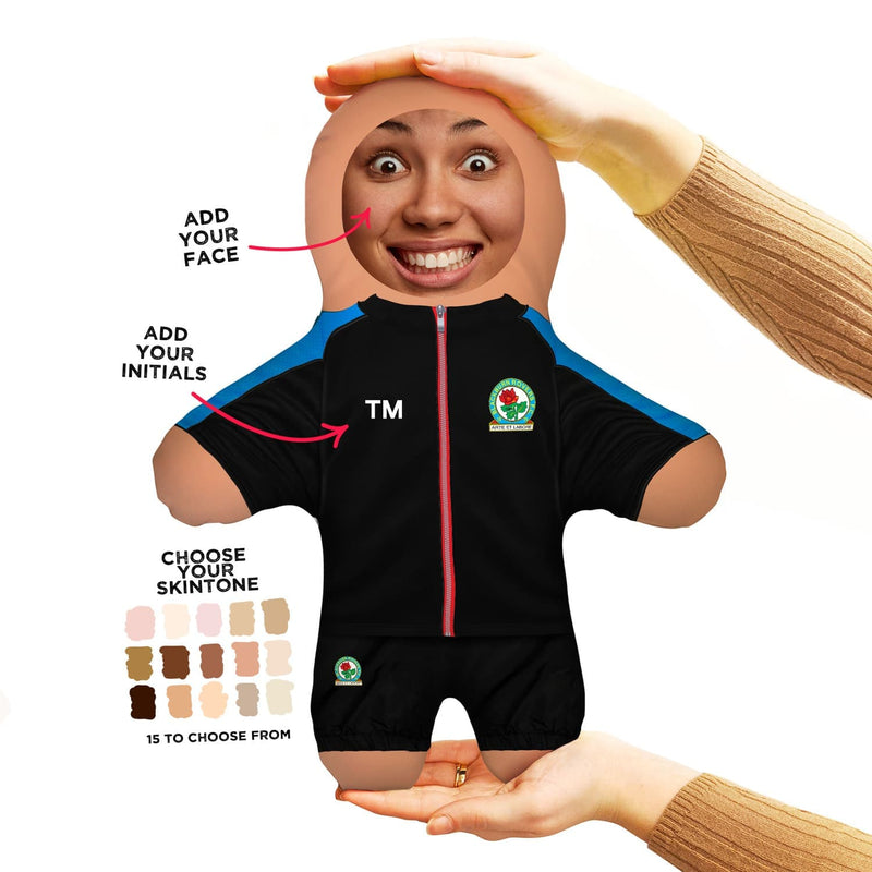 Blackburn Rovers FC Tracksuit - Personalised Mini Me Doll - Officially Licenced