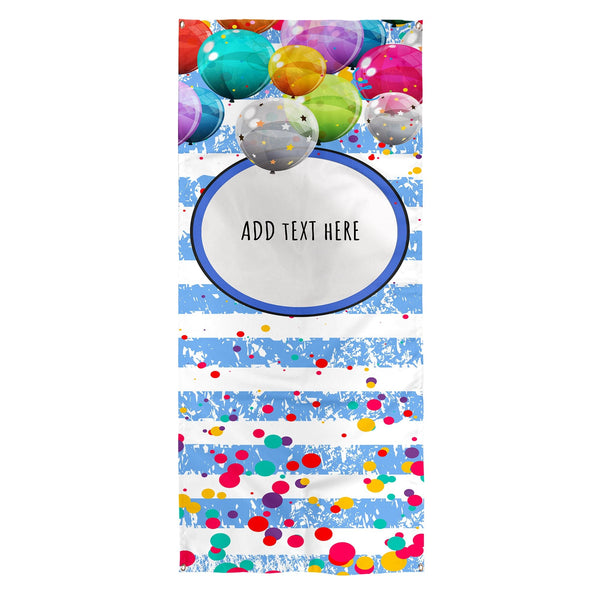 Personalised Text - Colourful Confetti - Birthday Door Banner