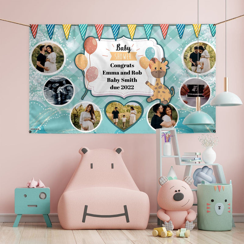 Personalised Photo Baby Shower Banner