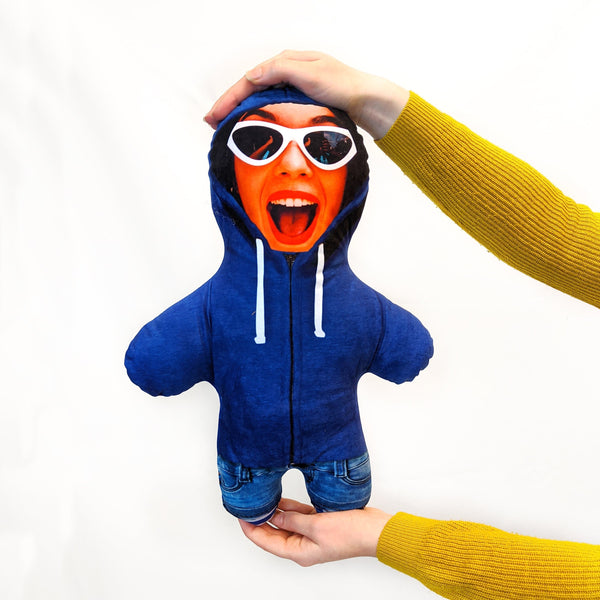 Blue Hoodie Mini Me Doll | Funny Personalised Gifts