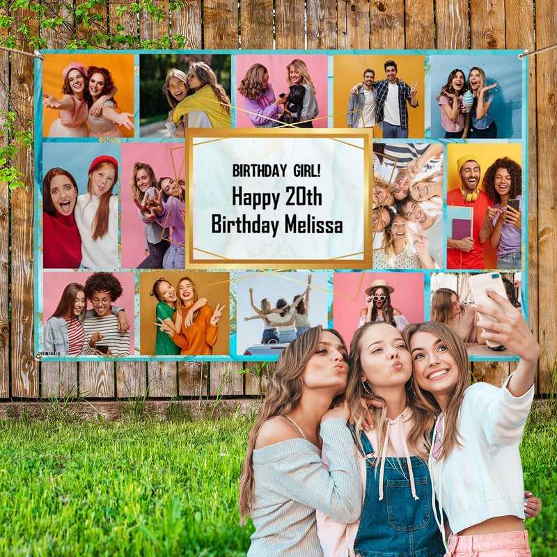 Personalised Fabric Photo Party Banner