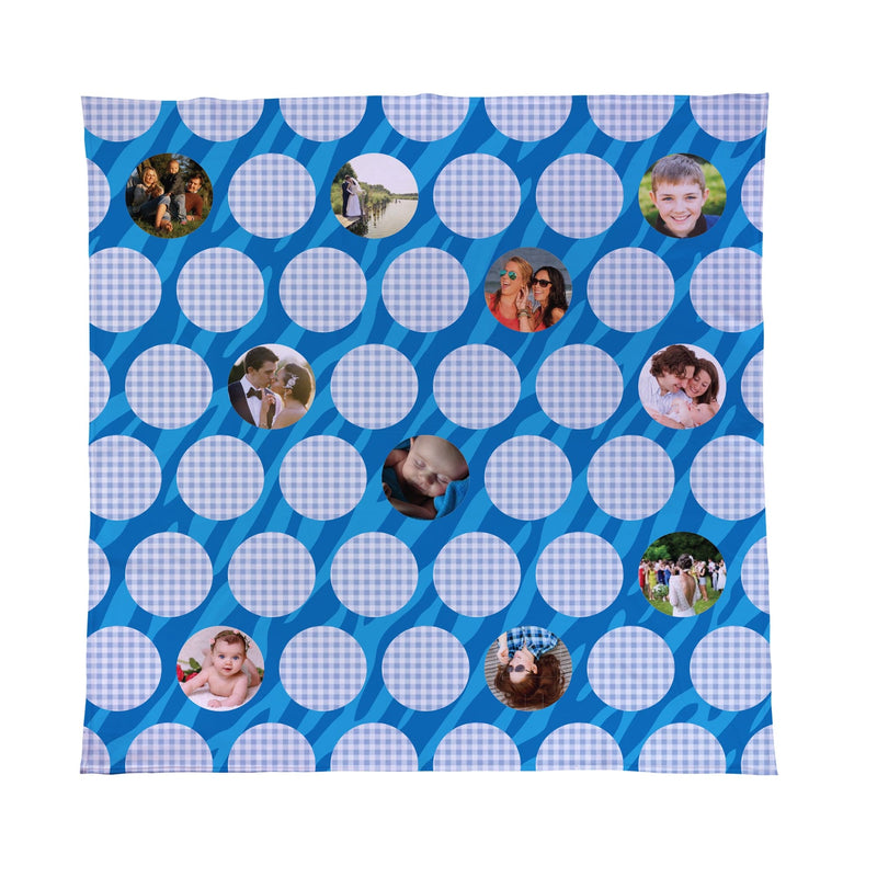 Personalised Photo Fleece Blanket Throw Picture Collage Photo Blanket