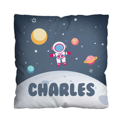 Astronaut - 45cm Personalised Kids Name Cushion