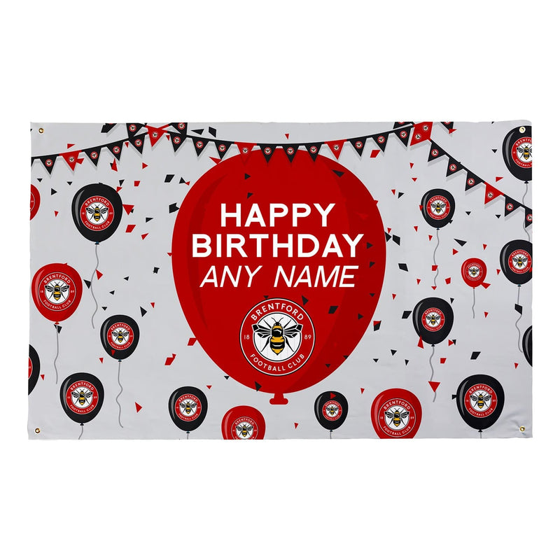 Personalised Football Gifts Brentford Fabric Banner