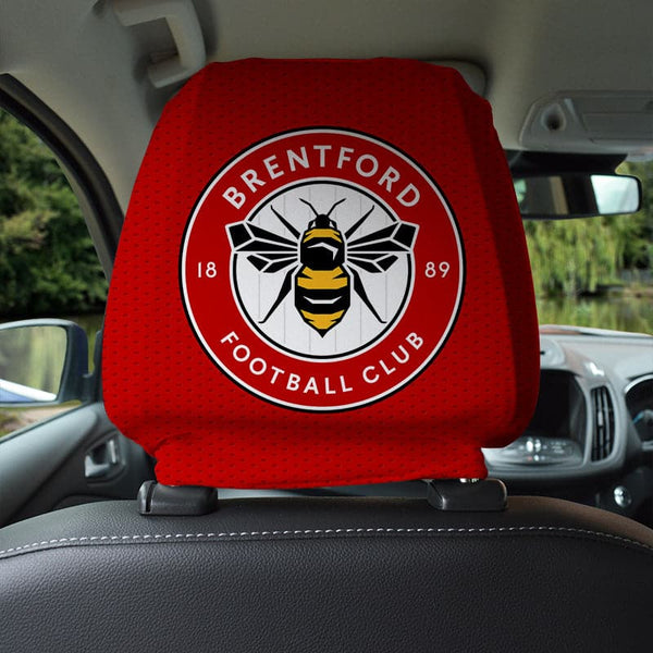 Brentford FC - Name and Number Headrest Cover - Officially Licenced