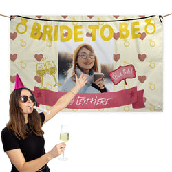 Hen Party Fabric Photo Banner