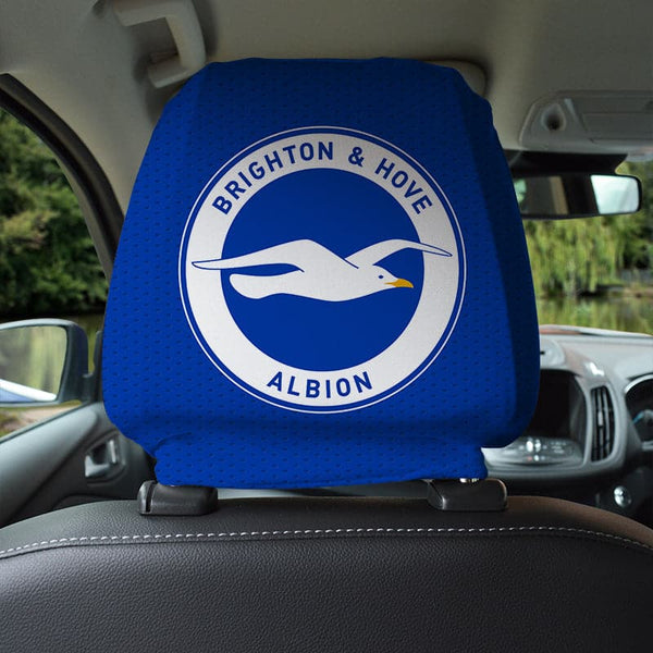 Brighton and Hove FC - Name and Number Headrest Cover - Officially Licenced