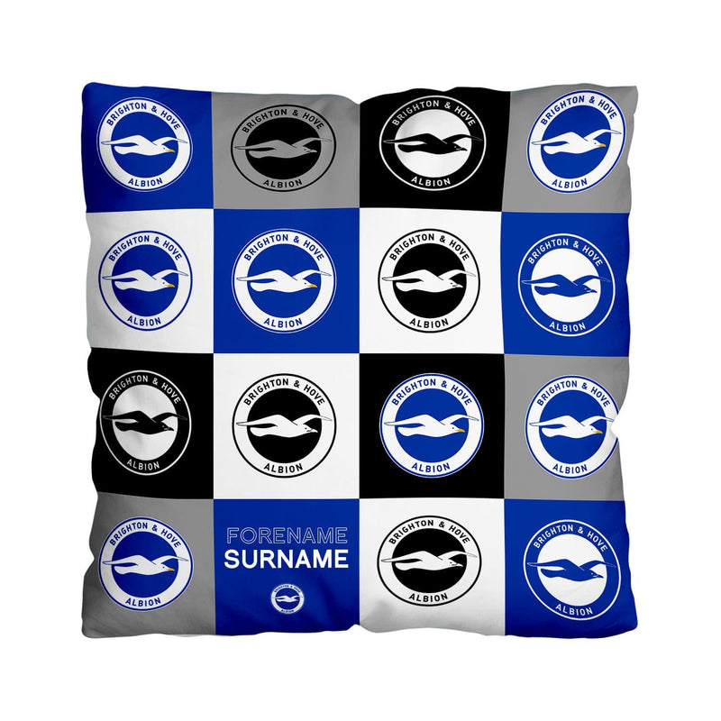 Brighton and Hove Albion FC Personalised Cushion