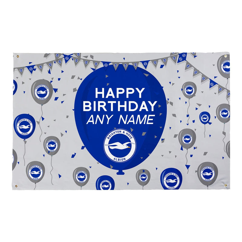 Personalised Football Gift Birthday Banner BHAFC