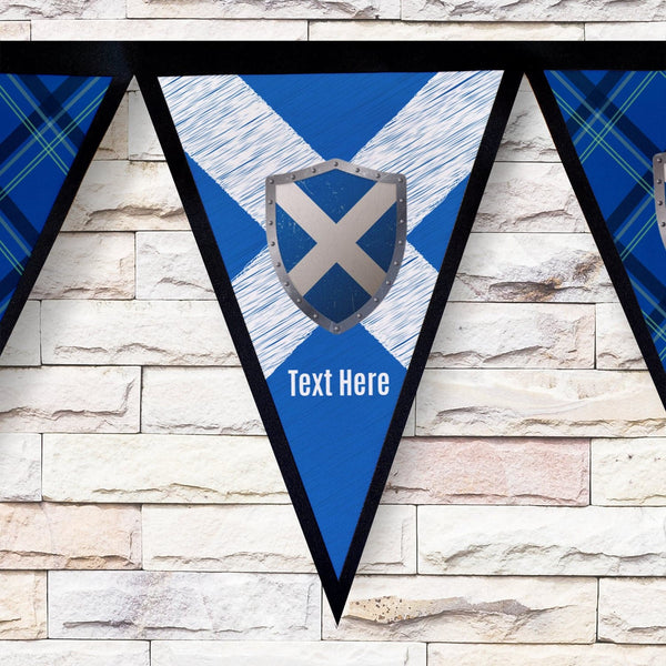 Personalised Scotland Flag - 3m Fabric Bunting 