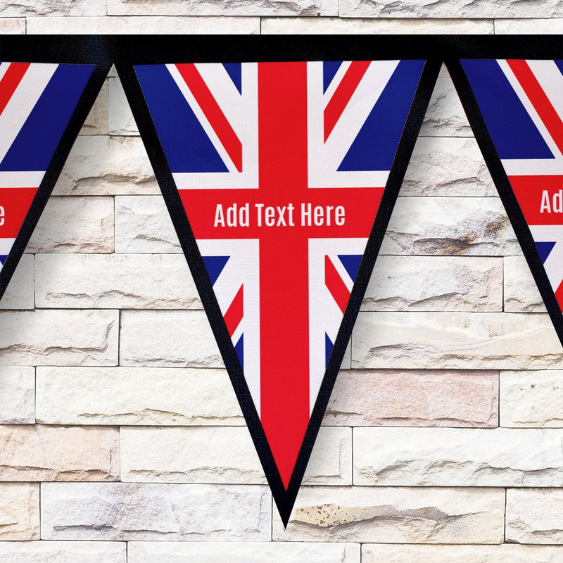 Personalised United Kingdom Flag - 3m Fabric Bunting 