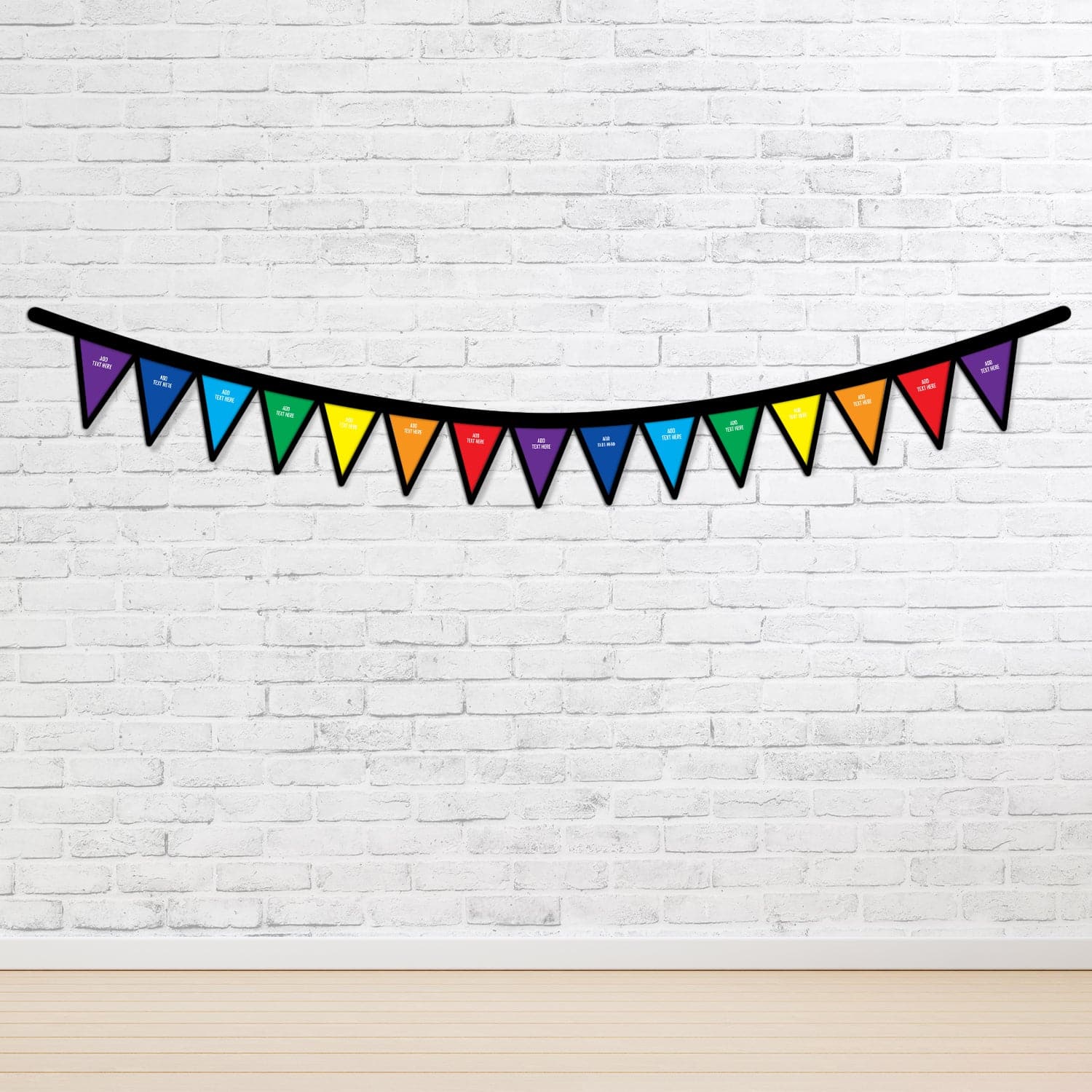 Personalised Rainbow 3M Fabric Bunting | Made in England – https ...