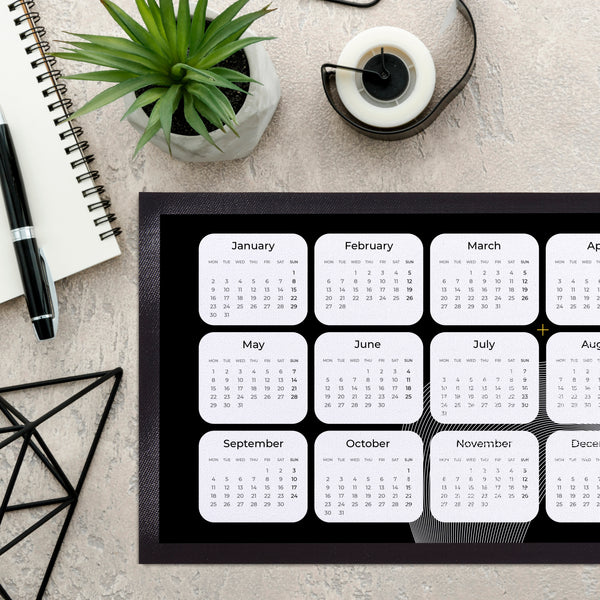 Personalised 2023 Calendar - Add Photo or Logo - Geometric 1 - Desk Matt