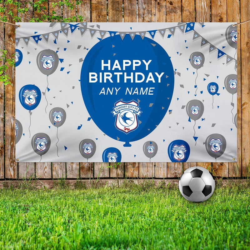 Cardiff City FC Happy Birthday Banner