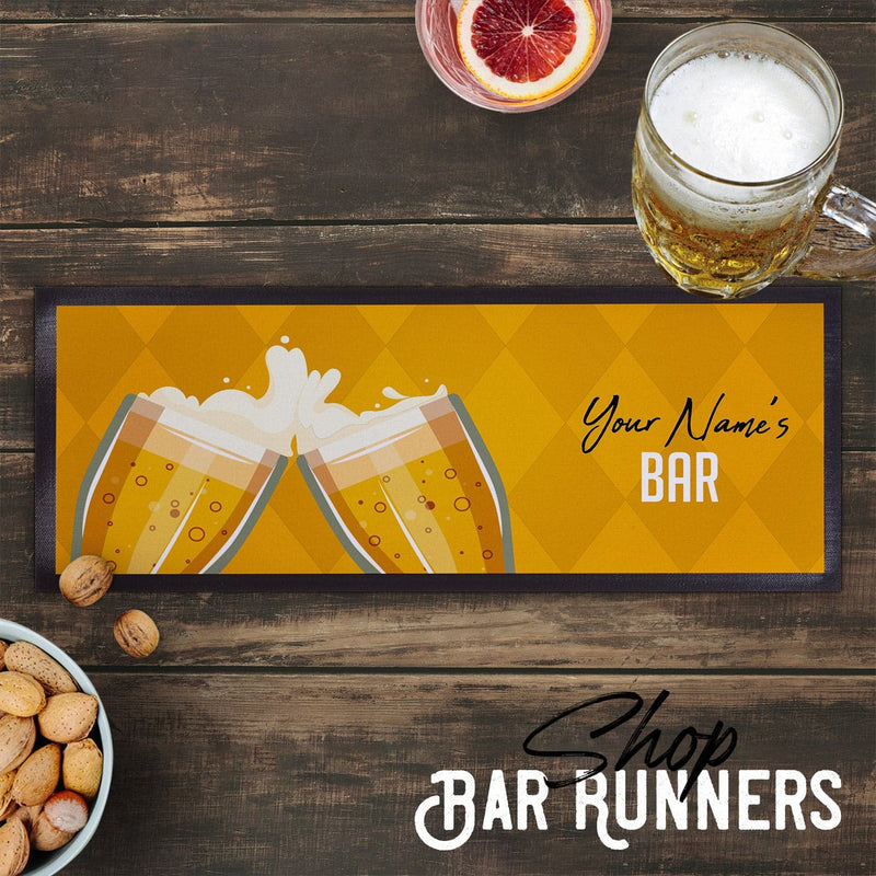 Personalised Bar Runner - Cartoon Beer 2