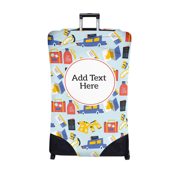 Travel Icons - Personalised Text CaseSkin
