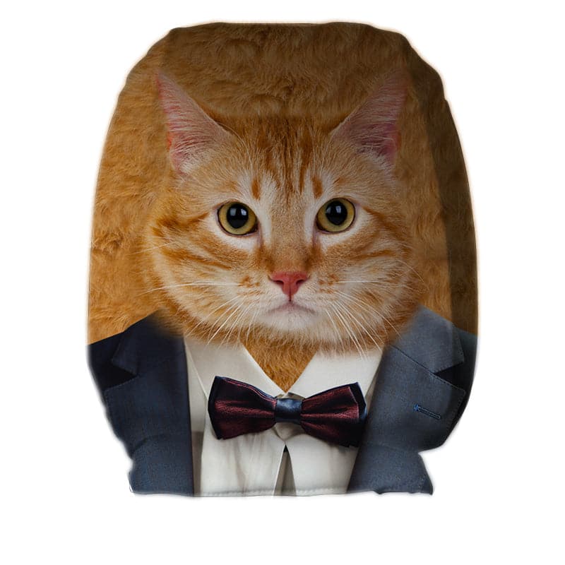Cat in Suit - Car Seat Headrest Covers