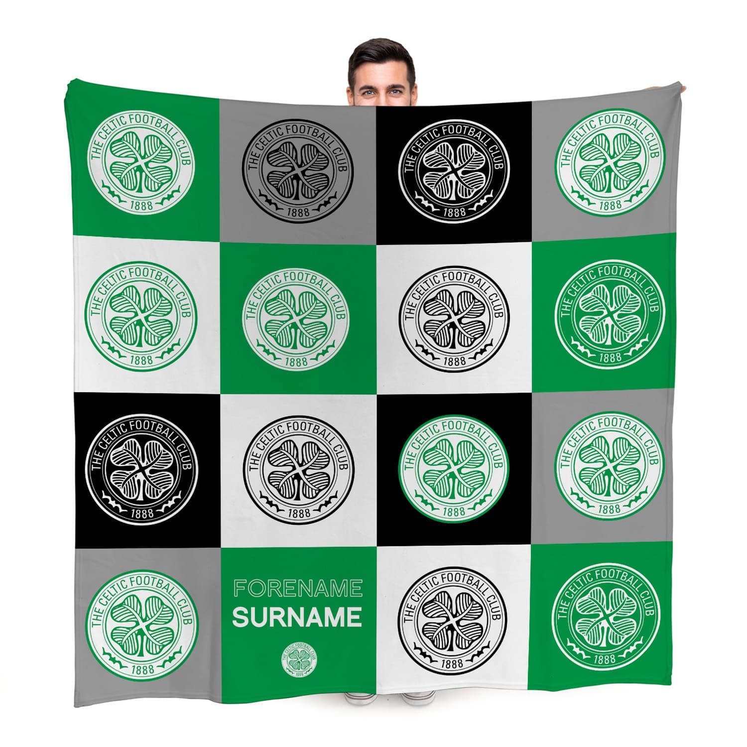 Celtic FC Personalised Fleece Blanket