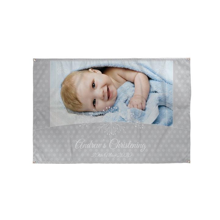 Personalised Photo Christening Banner