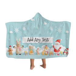 Santa and Friends - Hooded Blanket - Kids