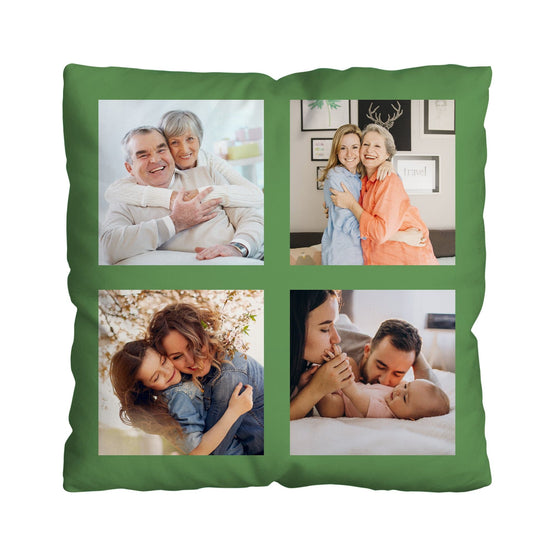 Choose Your Colour - 5 Photo - 45cm Personalised Cushion