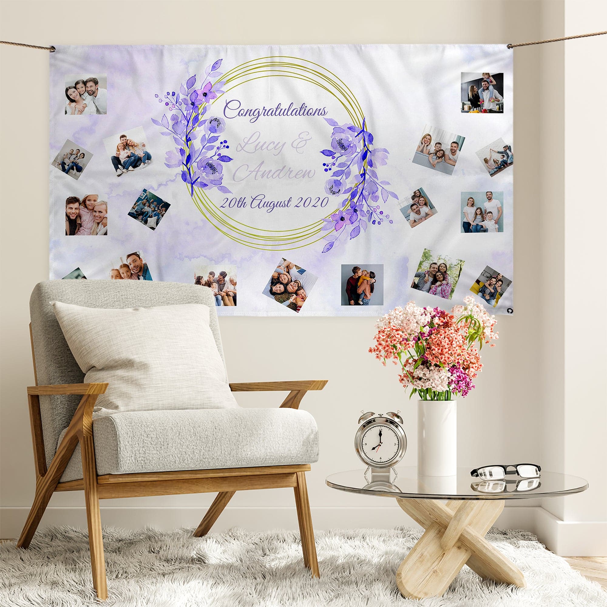 Personalised Photo Fabric Banner