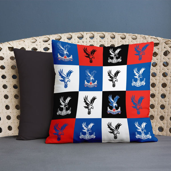 Personalised Chequered Crystal Palace Cushion