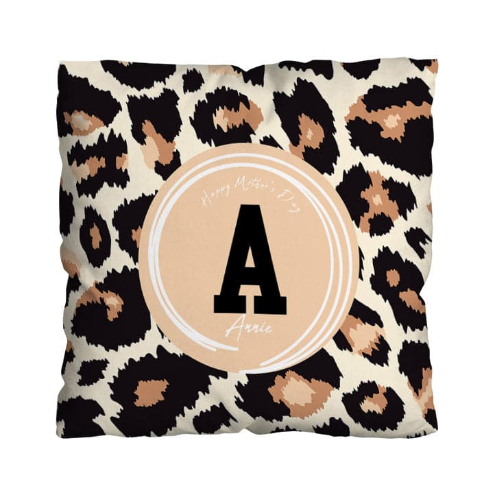 Personalised Initial Animal Print Design - 45cm Cushion