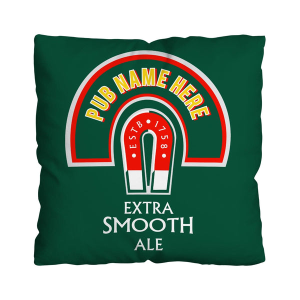 Beer Brand Inspired - Extra Smooth Ale - 45cm or 61cm Showerproof Outdoor Pub Cushion
