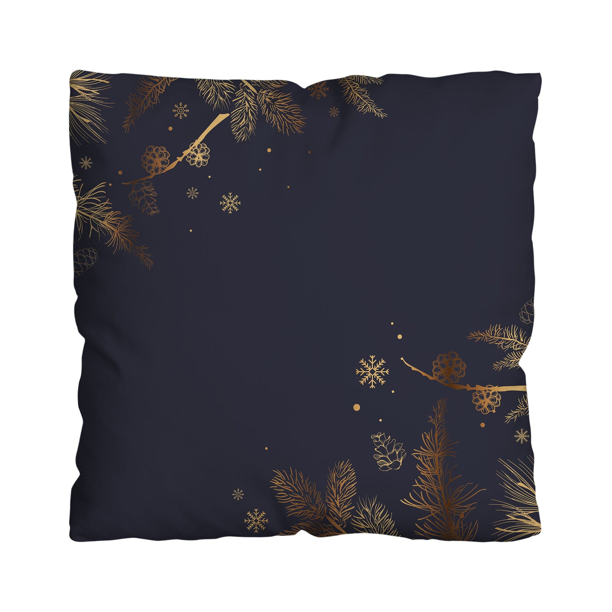 Christmas Royal & Gold - Personalised Photo 45cm Cushion