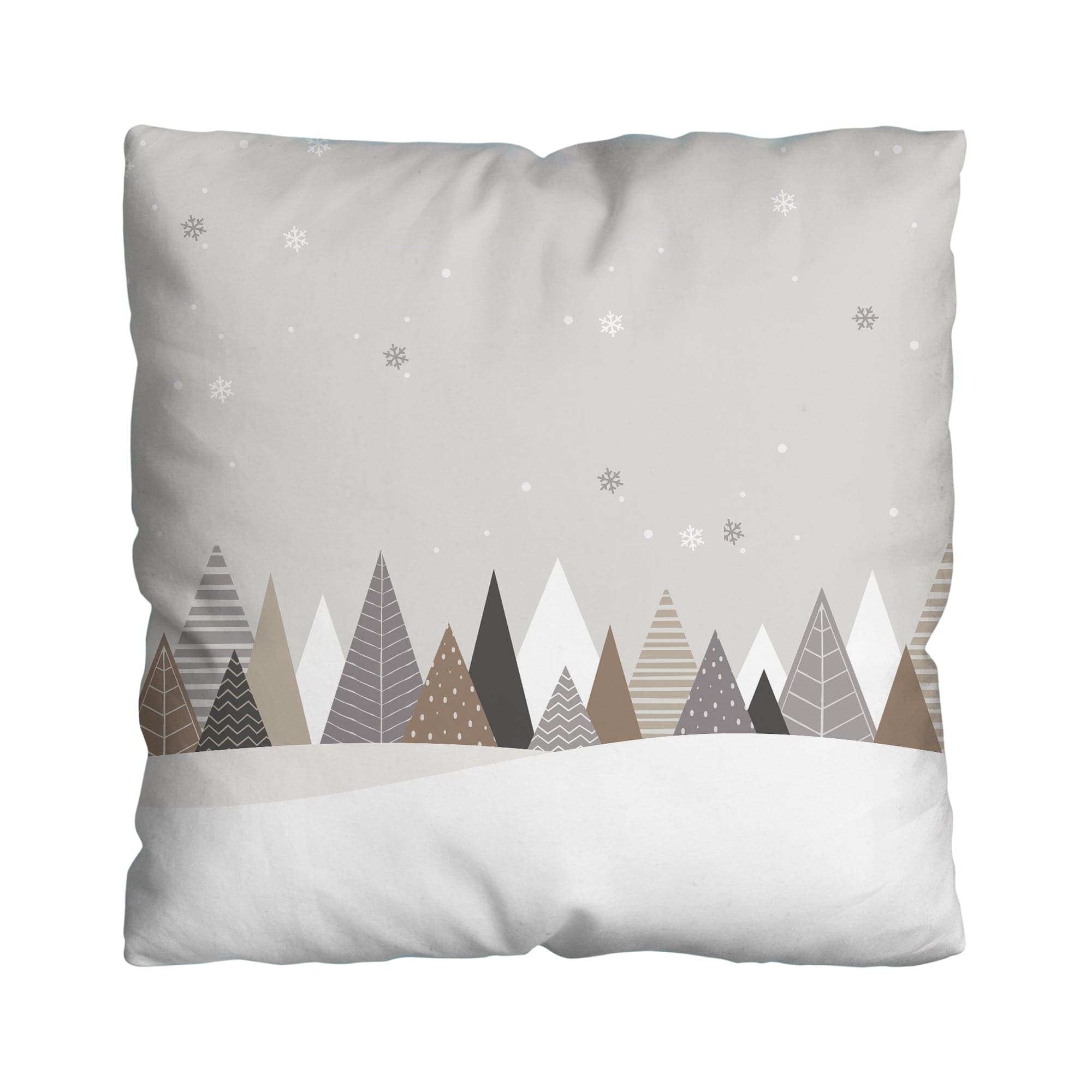 Grey Santa Sleigh - Personalised 45cm Cushion